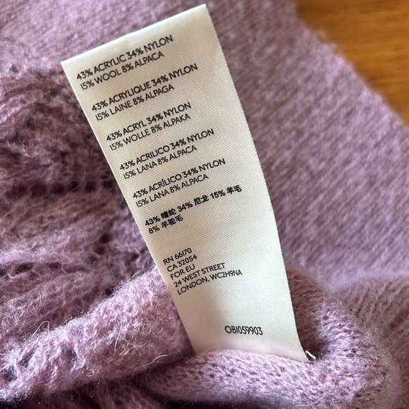 FREE PEOPLE Lilac Say Hello Oversized Tunic Sweater Size M - Picture 14 of 14